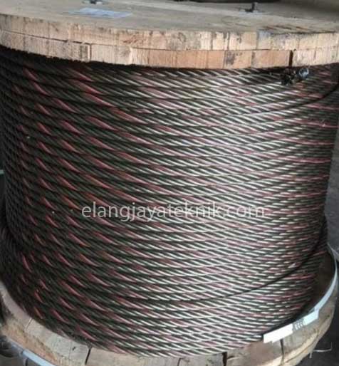 Kawat Seling Baja 6 x 37 IWRC